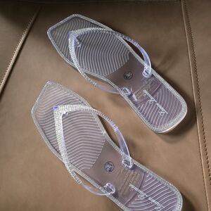Lauren Lorraine Clear Strappy Sandals